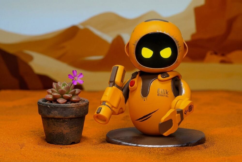 Robot ENERGIZE LAB Eilik Eilik marki Energize Lab ruchu, dźwięków i animowanych emocji wyświetlanych ekranie OLED 1,54