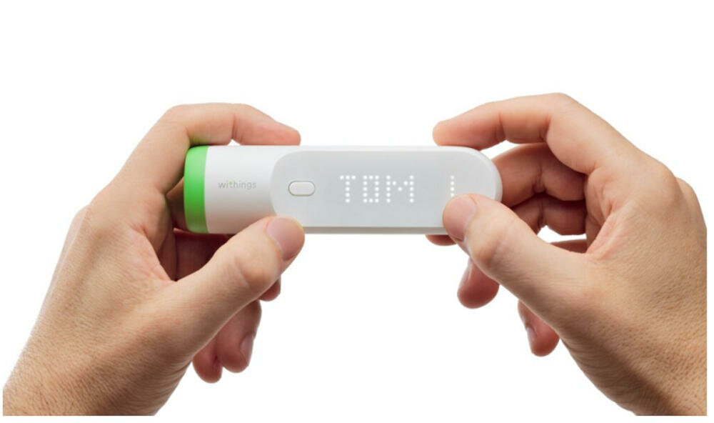 WITHINGS-Thermo termometr śledzenie temperatura dodawanie notatki aplikacja