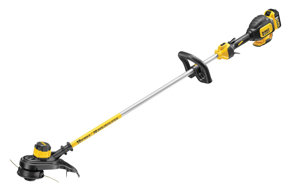 Podkaszarka akumulatorowa DEWALT DCM561PB do precyzyjnego koszenia trawy i porostow na obszarach trudno dostepnych zaawansowana technologia akumulatorowa mobilnosc wydajnosc bez kabla