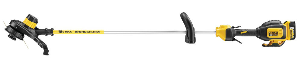Podkaszarka akumulatorowa DEWALT DCM561PB solidnosc dluga zywotnosc waga 4,1 kg wysokiej jakosci sprzet ogrodniczy praca latwa szybka wgodna