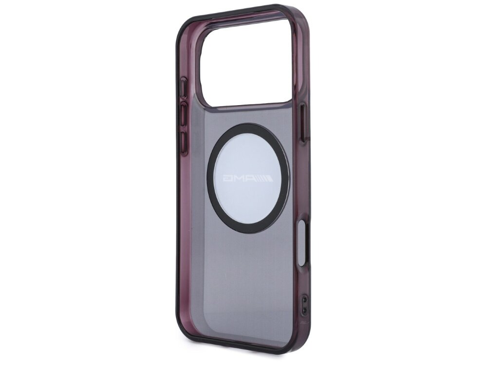 Etui AMG IML Transparent Bicolor Block MagSafe z ochronnymi krawędziami i pierścieniem magnetycznym