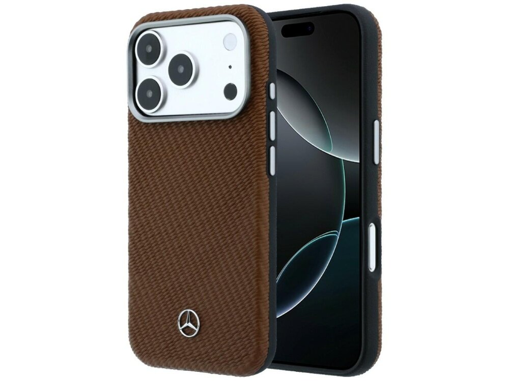 Etui Mercedes Leather Semi Wrap Wood Effect ze skórzanym wykończeniem i efektem drewna