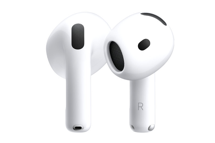 Apple AirPods 5 Dźwięk adaptacyjny w czasie rzeczywistym tryb kontaktu aktywną redukcją hałasu Poziom dźwięków otoczenia zmiennych warunkach - Zestawienie dwóch słuchawek bezprzewodowych