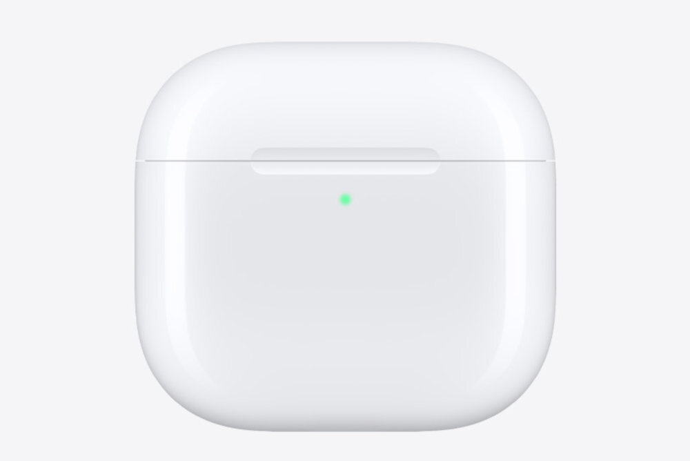 Apple AirPods 5 Bezprzewodowe etui zasilać przez USB-C ładowarkę do Apple Watch ładowarkę z certyfikatem Qi AirPods 5 do 5 godzin pracy na jednym ładowaniu aktywną redukcją hałasu do 22 godzin - Zamknięte etui o opływowym kształcie