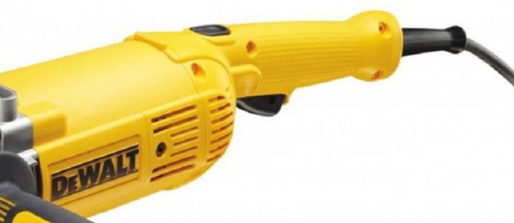 Szlifierka kątowa DEWALT DWE492K bezpieczeństwo praca zabezpieczenie przeciążenie przegrzanie blokada dopływ energia