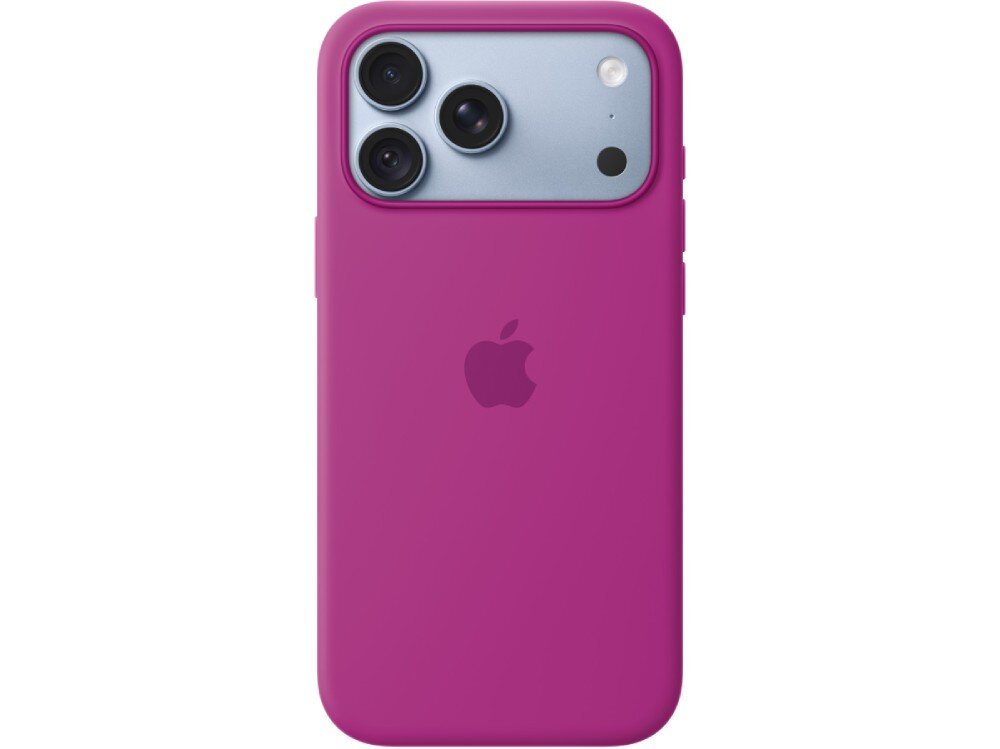 Etui APPLE Case MagSafe do Apple iPhone 18 Pro Max Tylna część telefonu w etui z wycięciem na wyspę aparatów i logo na środku obudowy