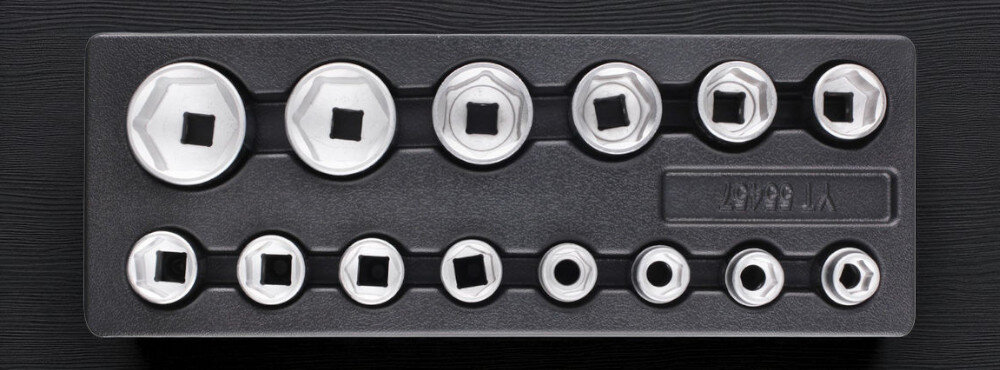 Wkład do szuflady TOYA YT-55457 (14 elementów) Yato YT-55457 nasadki 3/4