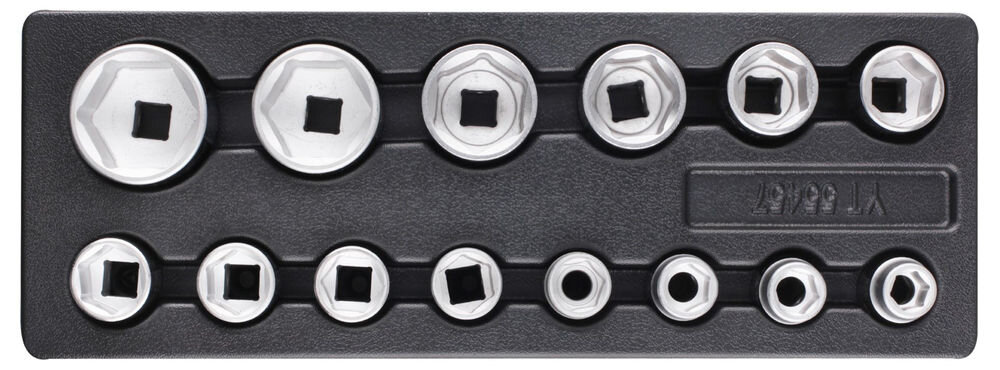 Wkład do szuflady TOYA YT-55457 (14 elementów) Yato YT-55457 nasadki 3/4