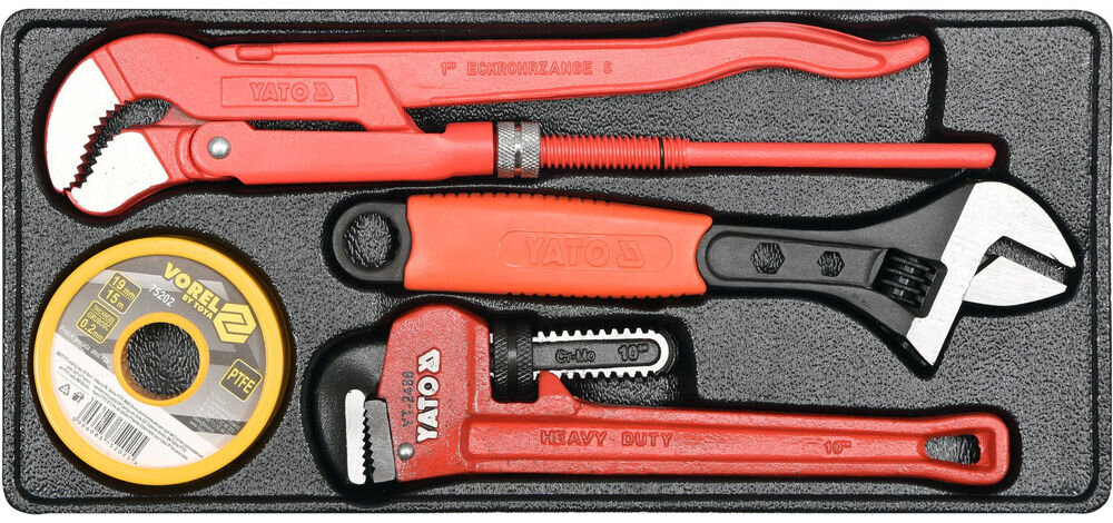 Wkład do szuflady TOYA YT-55480 (4 elementy) włożone do czarnego wkładu do szuflady