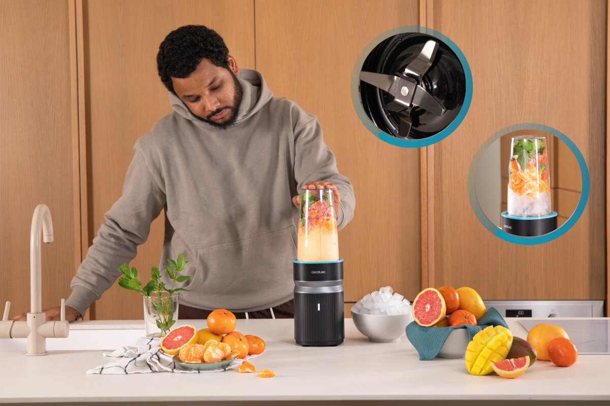 Blender personalny CECOTEC PowerTitanium 1000 Push2Go Duo