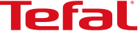 Logo z napisem \'Tefal\' w kolorze czerwonym na białym tle.