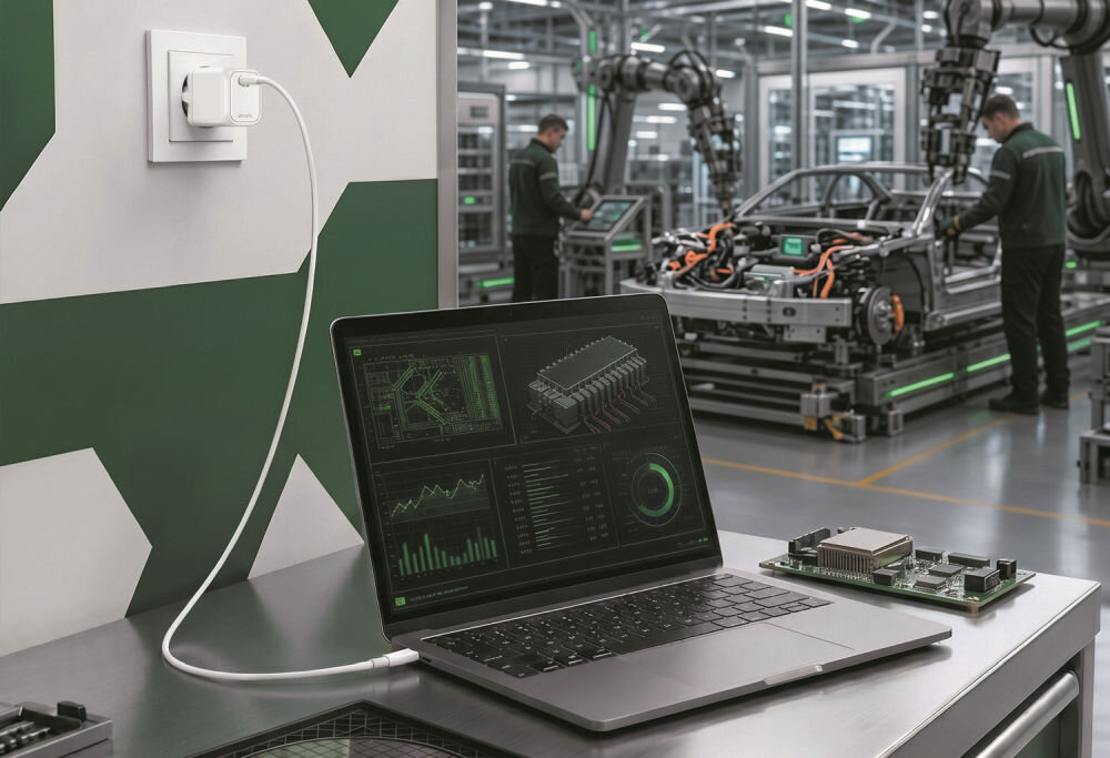 Ładowarka 4smarts PDPlug SiC 65W 1C, biała — kompaktowa ładowarka USB-C do pracy i podróży, sekcja nagłówkowa