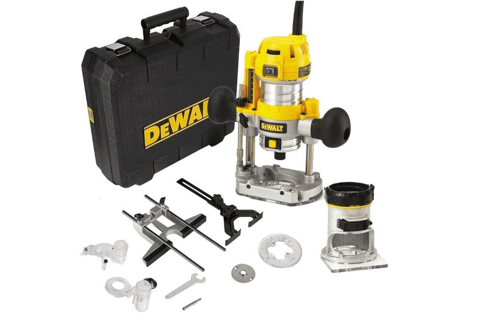 Frezarka DEWALT D26204K-QS zestaw akcesoria komplet wyposazenie