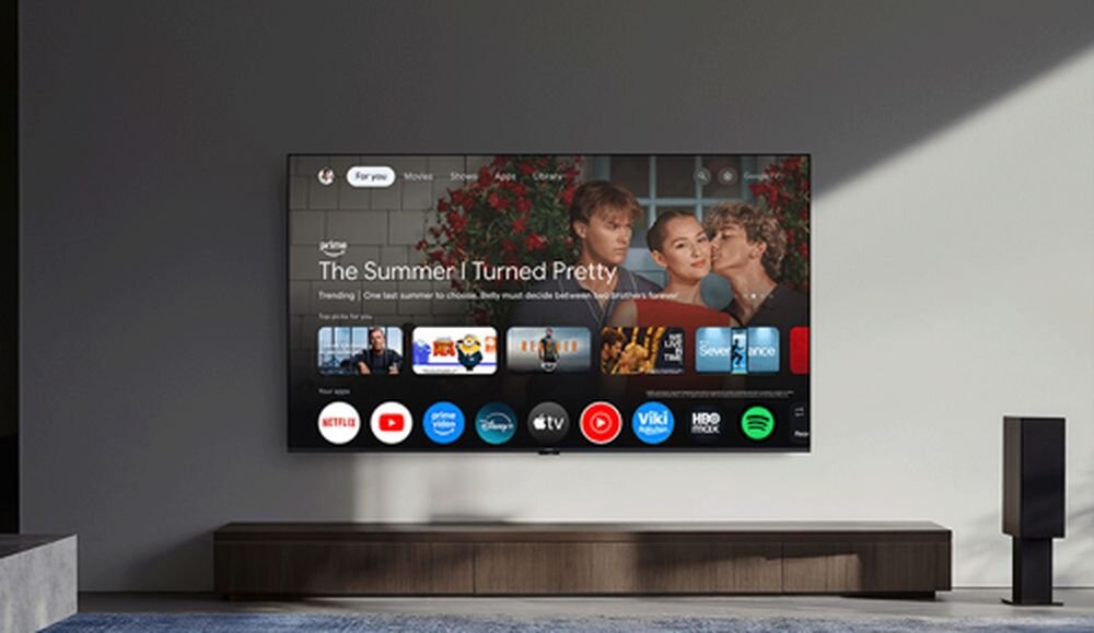 Telewizor XIAOMI X Mini 2026 55 QD-Mini LED obraz 4K HDR telewizor do filmów i gier, telewizor zawieszony na ścianie w pomieszczeniu