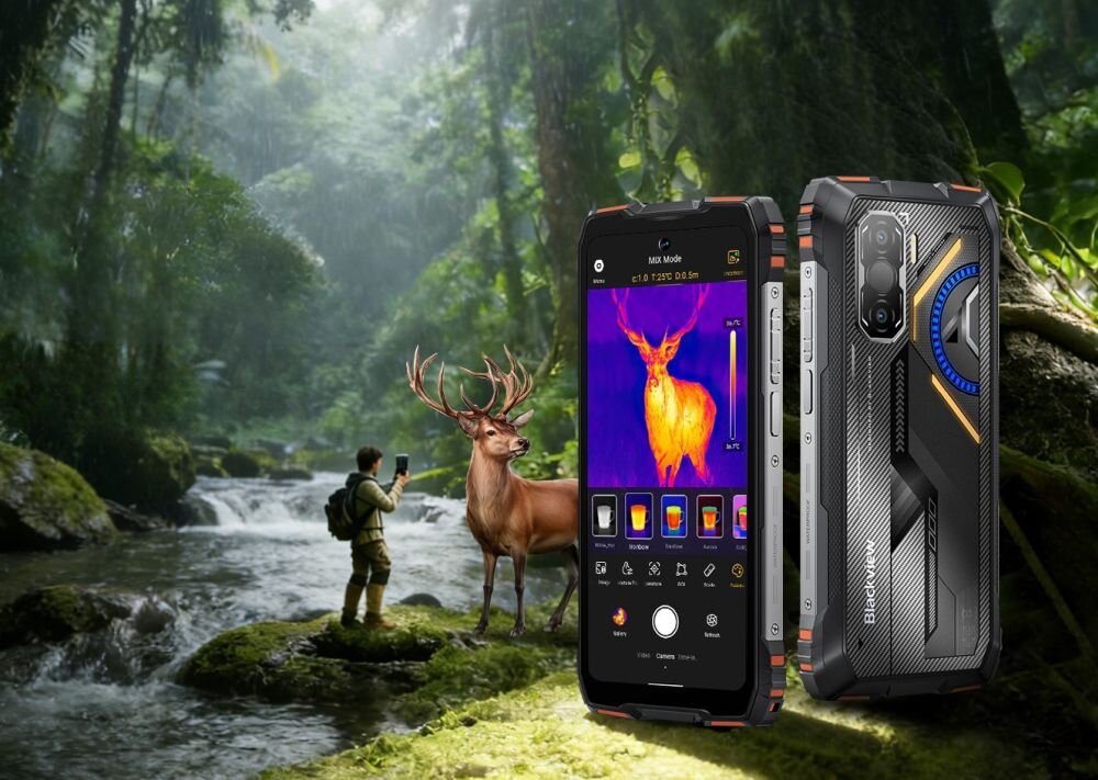 Blackview ROCK 3 Thermal kamera termowizyjna 160x120 px analiza temperatur diagnostyka