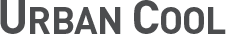 Logo z napisem \'URBAN COOL\' w czarnym kolorze.