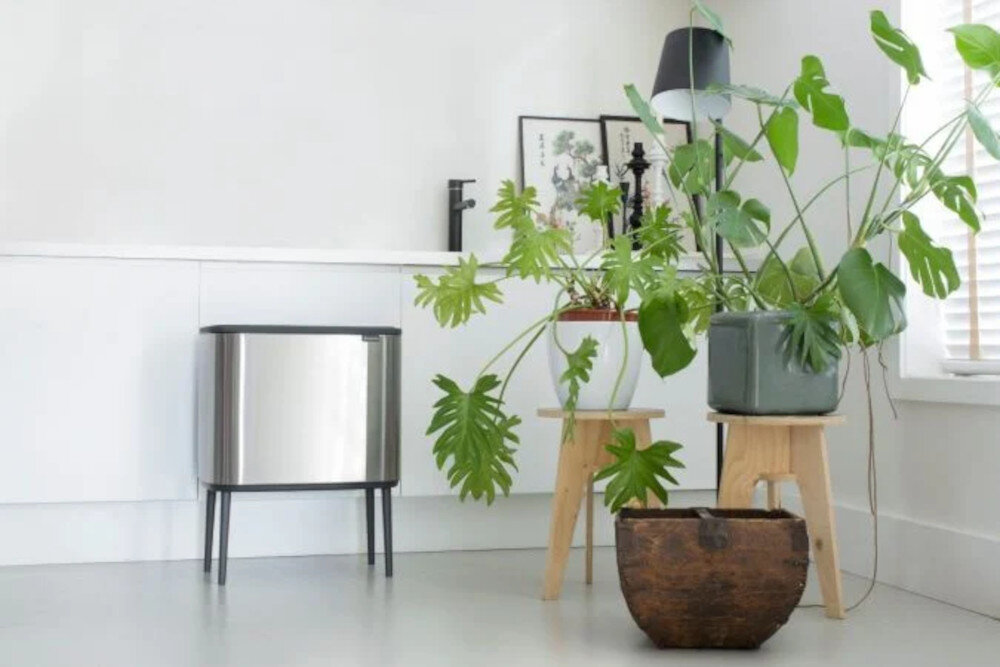 Kosz na śmieci BRABANTIA 316227 34L Stalowy System Soft Touch