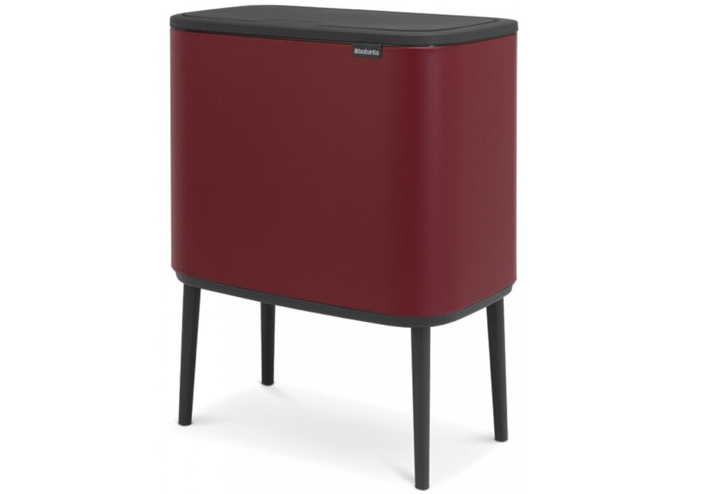 Kosz na śmieci BRABANTIA 316340 34L Bordowy dotyk otwieranie uzytkowanie korzystanie wygoda komfort
