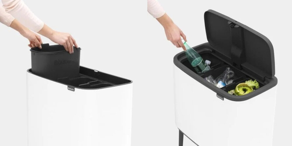 Kosz na śmieci BRABANTIA 313523 33L Biały Wygodne użytkowanie