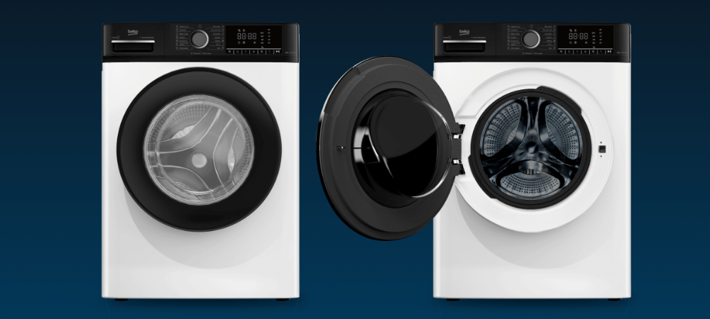 PRALKA BEKO SLIM B100 B1WFM2721BBPL Komfort bezpieczeństwo konstrukcja slim pojemność 7kg drzwi XL Intuicyjny wyświetlacz łatwa obsługa