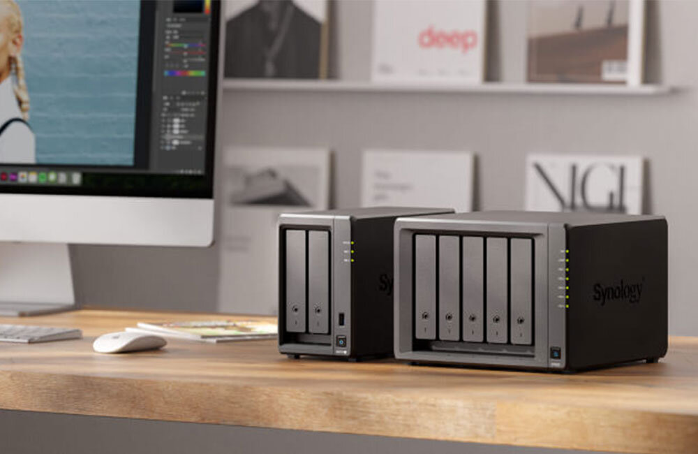 Synology DS725neo+ — podgląd obrazu z kamer IP w aplikacji Surveillance Station