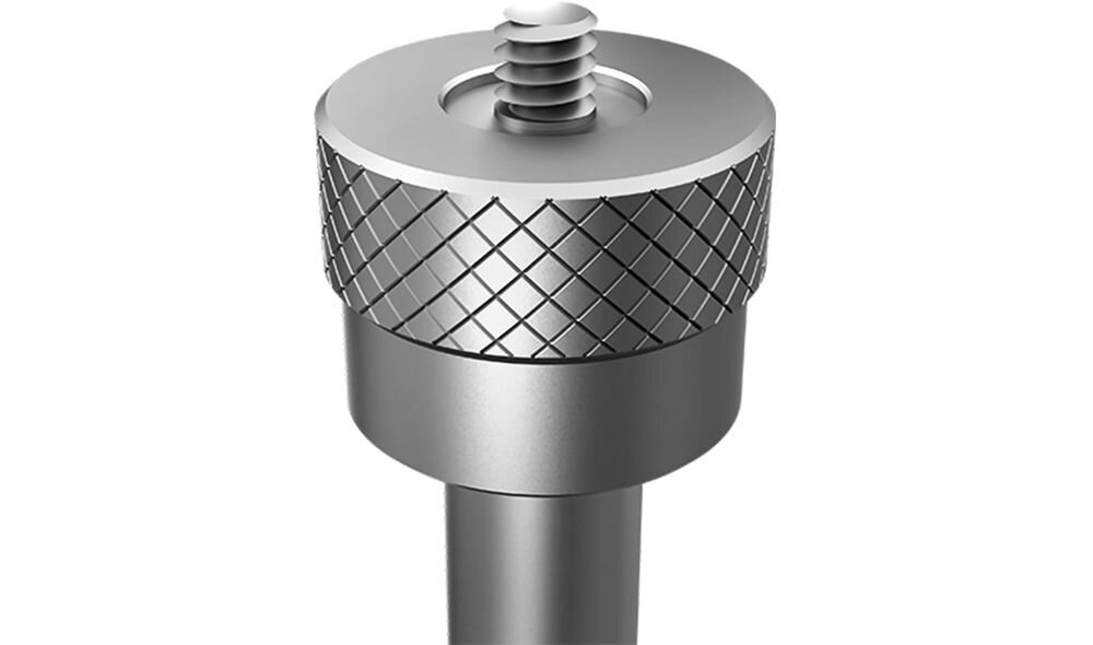 Statyw HISENSE SG3S do projektora HISENSE P1, składana konstrukcja aluminiowo-silikonowa, srebrny kolor, waga 0,3 kg, kadr na górę statywu