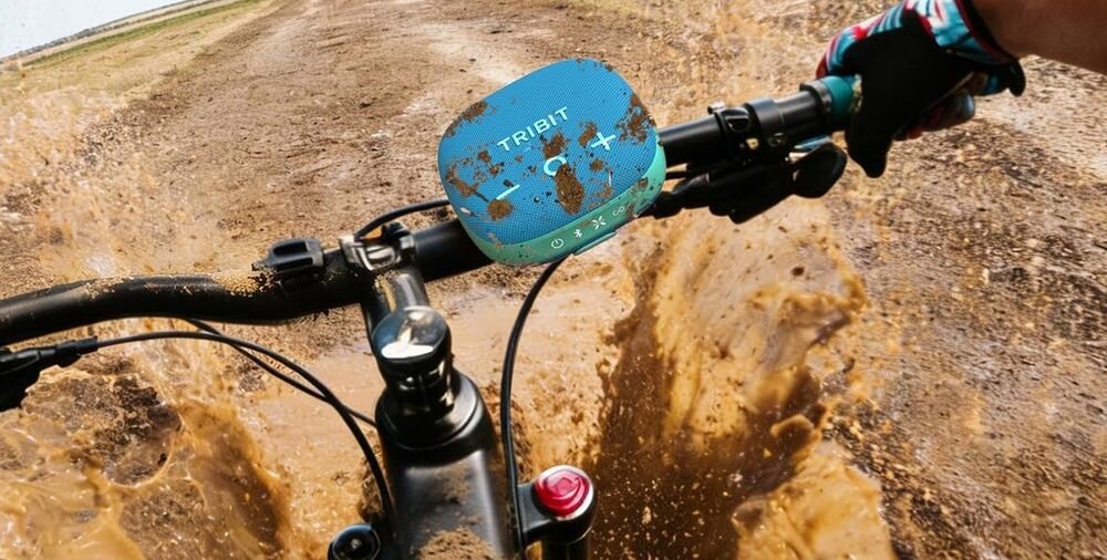 Głośnik mobilny TRIBIT StormBox Micro 3 BTS36, wodoodporność IP68 i odporność na upadki z wysokości 1,22 m, głośnik przymocowany do ramy roweru