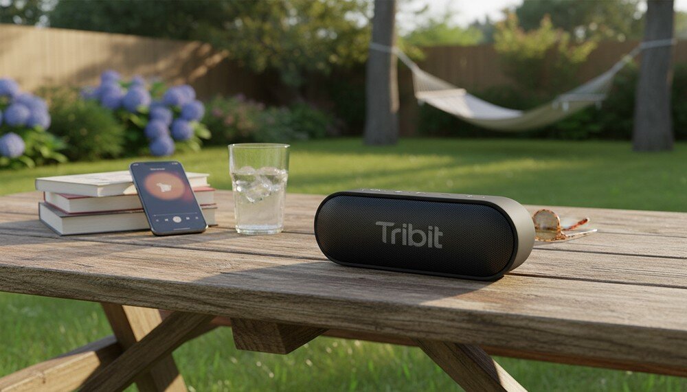 Głośnik mobilny TRIBIT XSound Go BTS58, AUX, USB-C, kodeki AAC SBC, łączenie z innym głośnikiem, głośnik na ławce