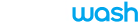 Obraz przedstawia logo z niebieskim tłem po prawej stronie i białym po lewej.