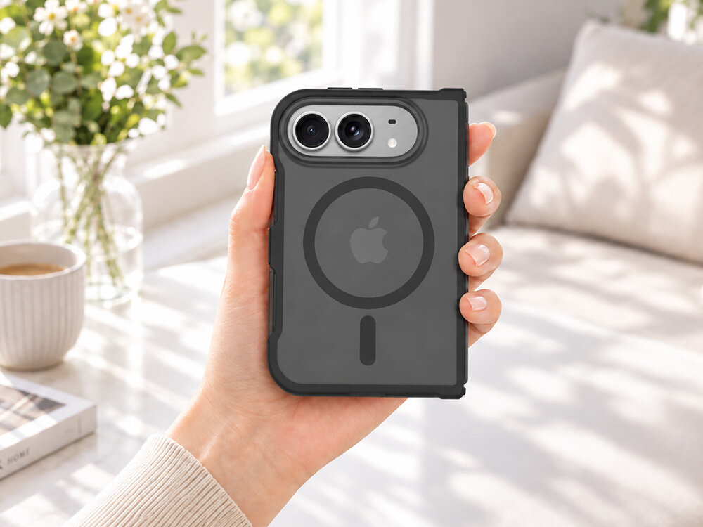 Etui XLINE MagSystem Smoke Guardx MagCase do Apple iPhone Duo Przezroczysty czarny