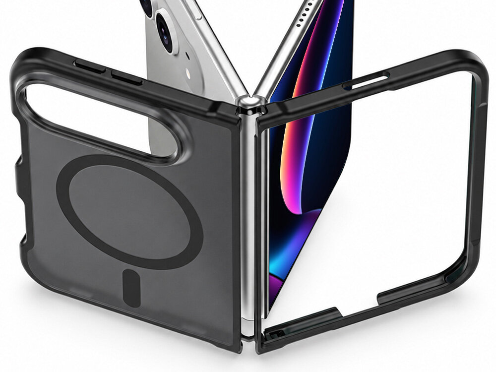Etui XLINE MagSystem Smoke Guardx MagCase do Apple iPhone Duo Przezroczysty czarny ochronę etui XLINE MagSystem Smoke Guardx MagCase™ półtransparentną, przydymioną powierzchnią elegancki wygląd bezpieczeństwo telefonu