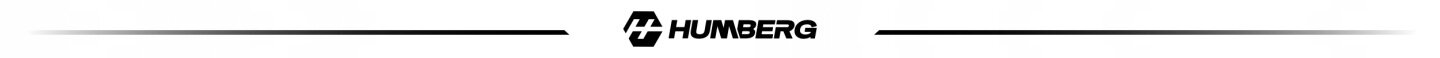 Logo z napisem \'HUMBERG\' umieszczone centralnie pomiędzy dwoma cienkimi liniami.