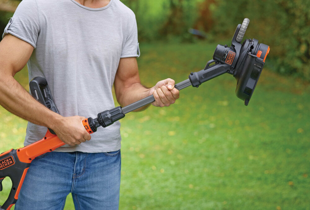 Podkaszarka akumulatorowa BLACK&DECKER STC1820EPC obudowa z wysokiej jakości materiałów przy użyciu zaawansowanej technologii produkcji długa żywotność niezawodność wydajność