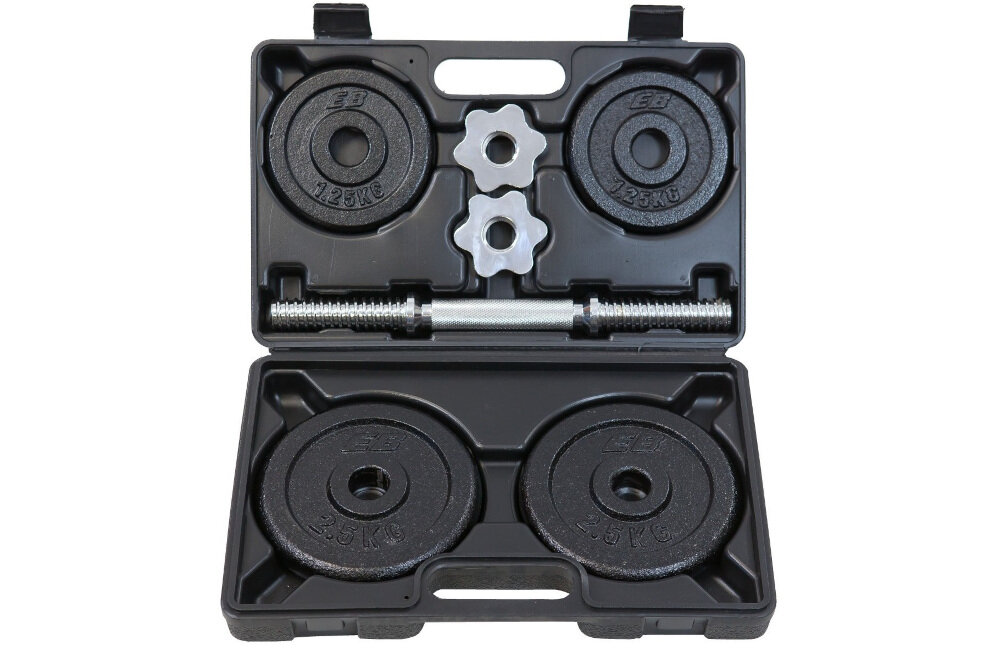 Hantla EB FIT z walizką (10 kg) zastosowanie ćwiczenia zdrowie partie ciała tkanka mięśniowa pozycje 