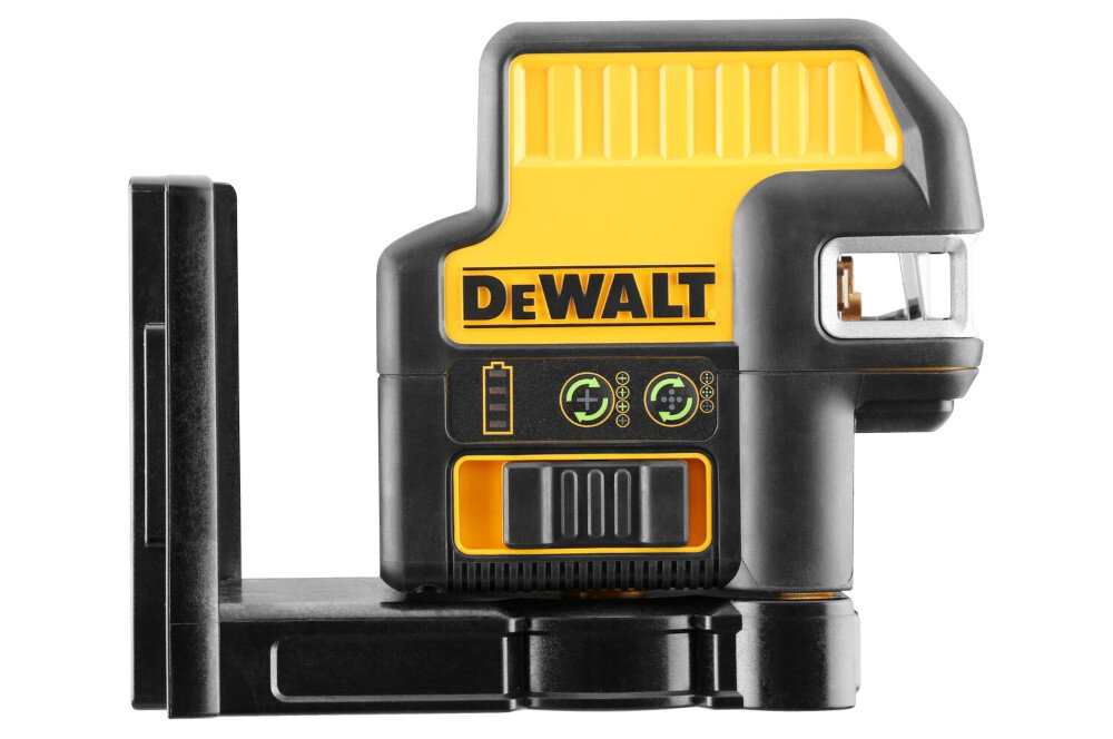 Laser punktowo-krzyżowy DEWALT DCE0825D1G wyznaczenie punktów na trzech ścianach do ustawiania w pionie okien i drzwi do przenoszenia punktów mocujących z podłóg na sufity do ustawiania w linii i pod kątem prostym różnych konstrukcji
