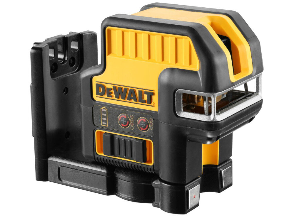 Laser punktowo-krzyżowy DEWALT DCE0825D1G obudowa trwała odporna z tworzywa sztucznego IP65 odporność na upadek z wysokości 2 m
