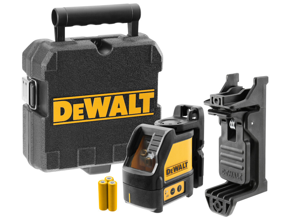 Laser liniowy DEWALT DW088KD - XJ z detektorem w zestawie instrukcja obsługi w języku polskim karta gwarancyjna kufer transportowy detektor