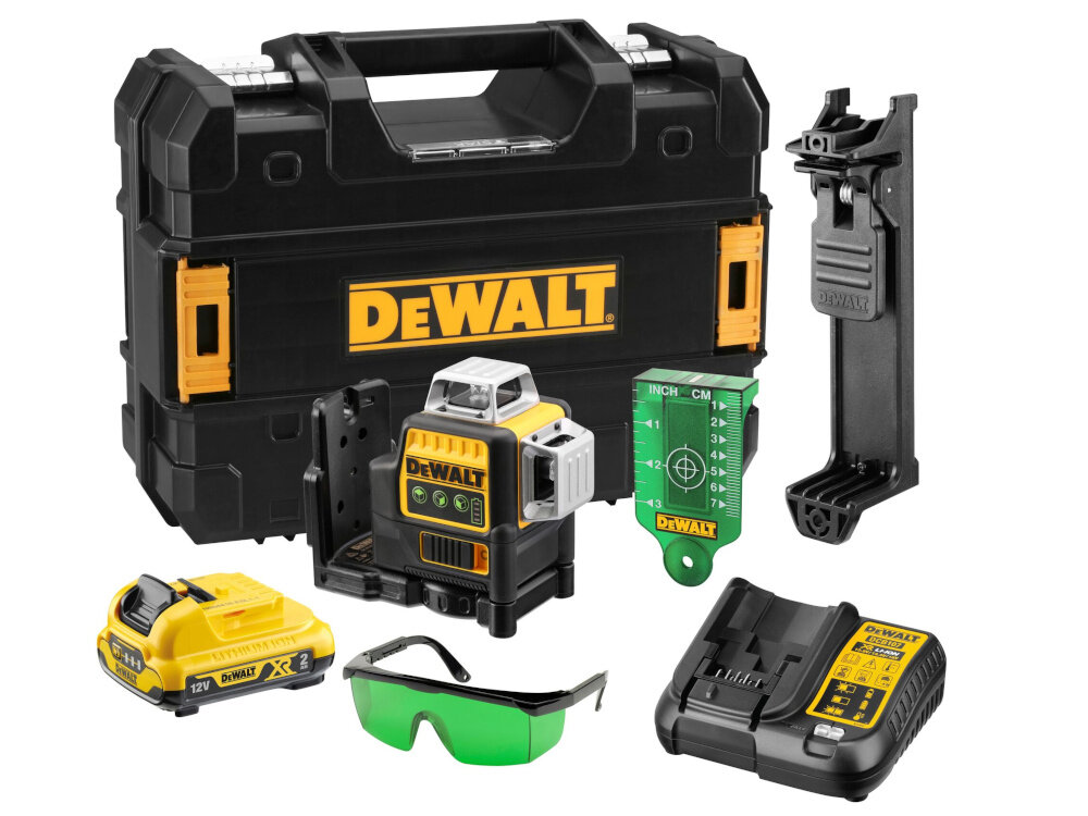 Laser krzyżowy DEWALT DCE089D1G zestaw