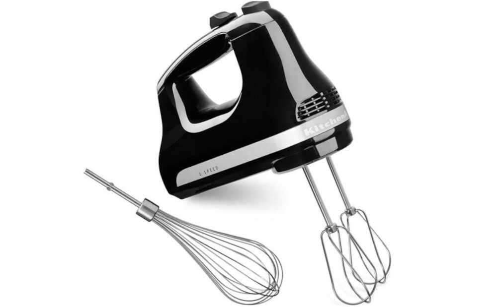 Mikser KITCHENAID 5KHM5110EOB Czarny zestaw komplet wyposazenie akcesoria mikser 16-pretowa rozga trzepaczki ze stali nierdzewnej