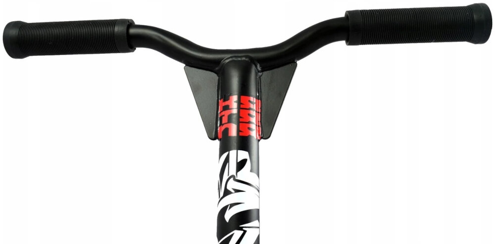 Hulajnoga wyczynowa PB Stunt Katana Czerwono-czarny aluminiowa kierownica uchwyty material antyposlizgowy trzysrubowy zacisk kierownicy wysokosc do 75 cm