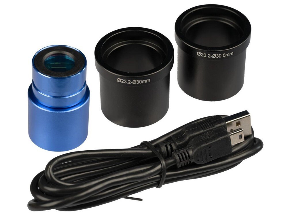 Kamera mikroskopowa Delta Optical DLT-Cam Basic 2 MP cały zestaw