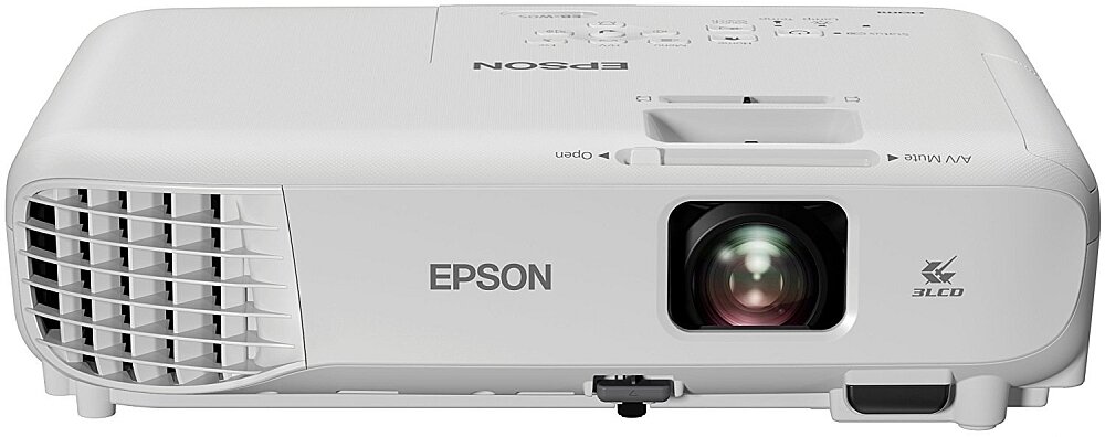 Projektor EPSON EB-X05 obraz rozdzielczość jasność pilot waga głośnik złącza