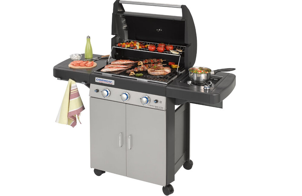 grill gazowy CAMPINGAZ Classic LS Plus Seria 3 funkcje wok ze stali weglowej mozliwosci opiekacz do drobiu