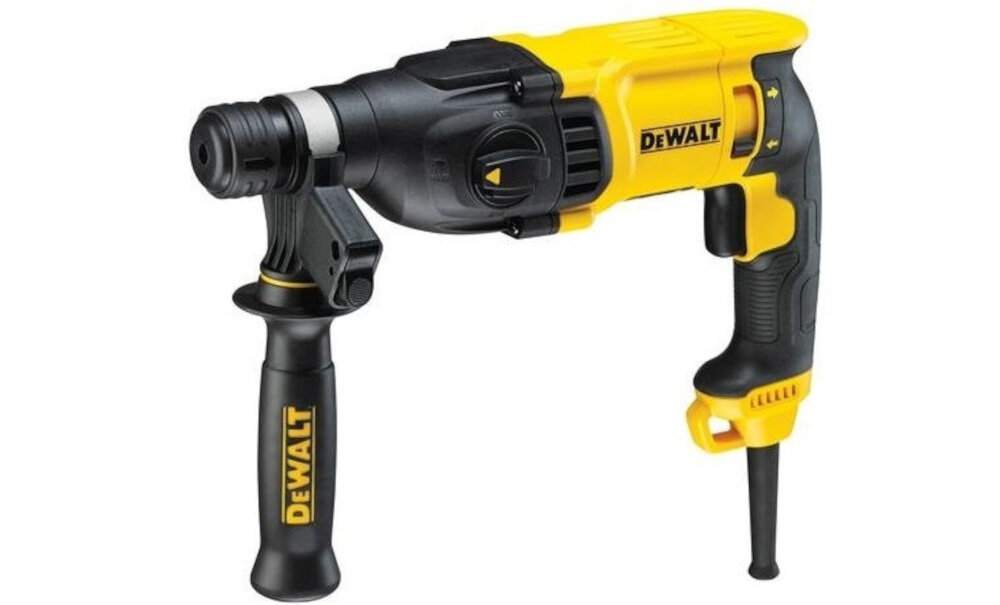 Mlotowiertarka DEWALT D25133K przeznaczona do wiercenia pod kotwy mocowanie w betonie i cegle funkcja wylaczenia obrotow