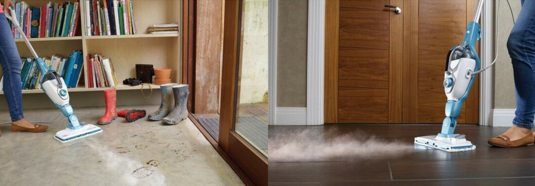 Mop parowy BLACK & DECKER FSMH13101SM Technologia Autoselect