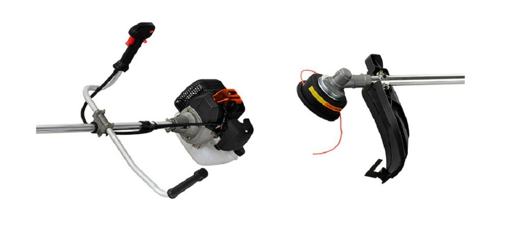 Kosa spalinowa MOWE BC430 wygodny uchwyt z gumowym wykończeniem waga pojemnośc silnika szerokość koszenia żyłka