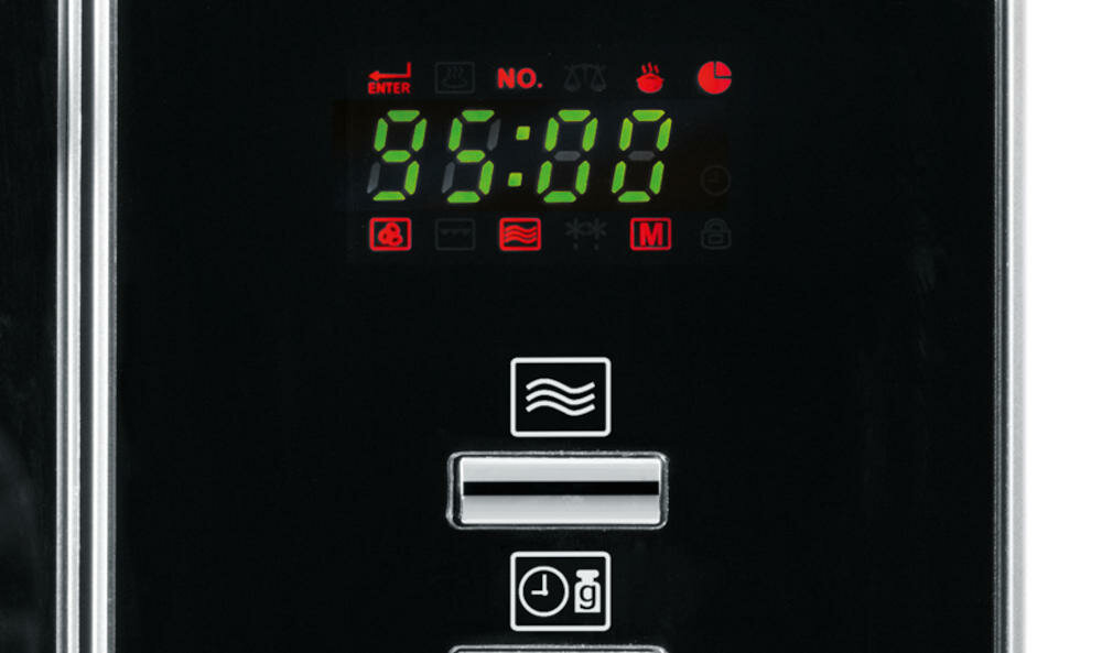 SEVERIN-MW-7865 nowoczesny wielofunkcyjny wyświetlacz LCD sygnał akustyczny timer szybki rozruch włączenie moc wyłączenie dźwięk przyciski