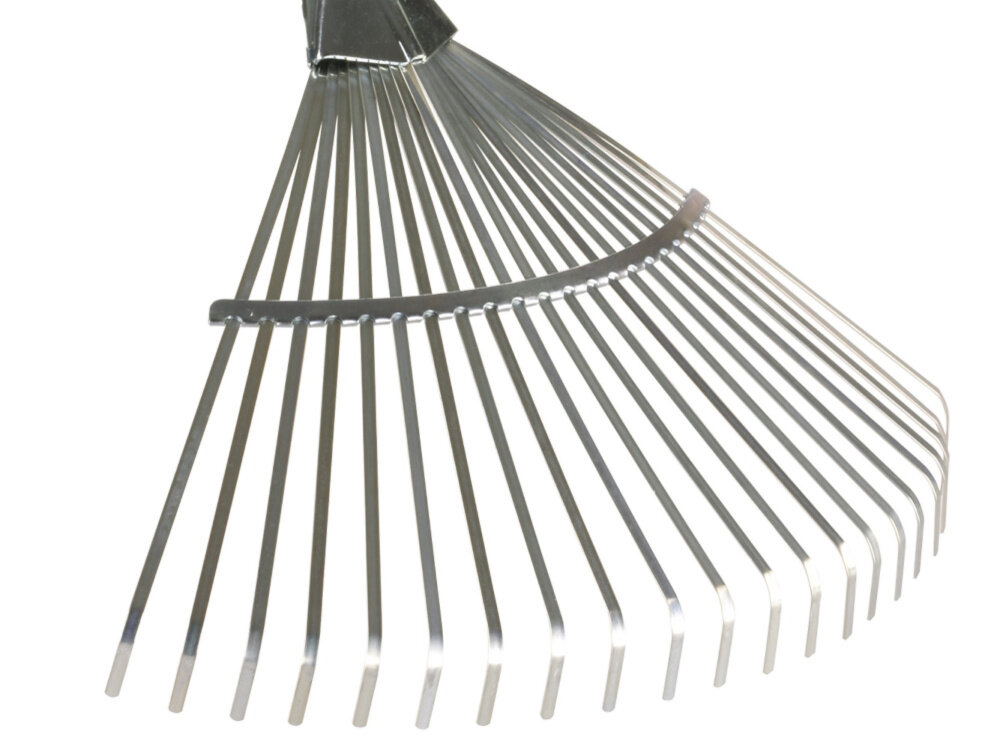 Grabie GARDENA 03022-20 uniwersalne z ocynkowanej stali odporne na korozje i uszkodzenia szerokosc robocza 50 cm 22 stalowe zeby sprawne sprzatanie duzych powierzchni