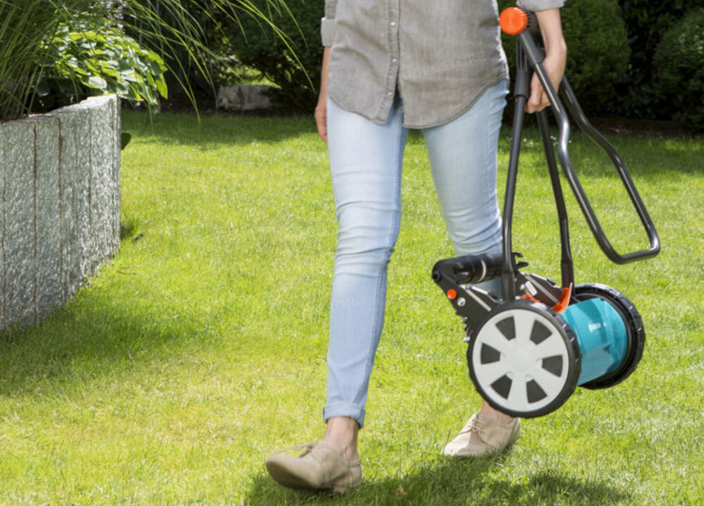 Kosiarka ręczna GARDENA Classic 330 uchwyt komfortowy ergonomiczna forma składany