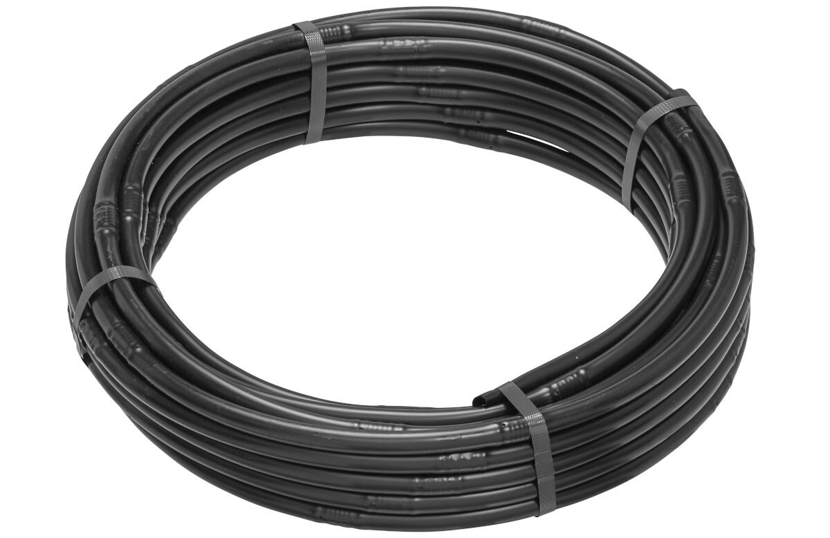 Linia kroplująca GARDENA Micro-Drip-System 13131-20 (25 m), labiryntowe, samoczyszczenie, linia, zapychanie, na białym tle linia kroplująca w szpuli